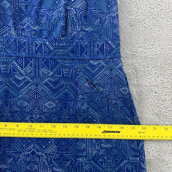 Tittle Nine Dress Womens 8 Blue Square Neck Build-In Bra Padded Zip Active - Picture 12 of 13